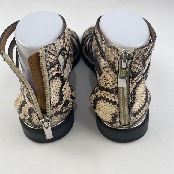 Franco Sarto Gaetana Flat Gladiator Sandals, Natural, 6.5 US / 36.5 EU / Women’s - Picture 6 of 16